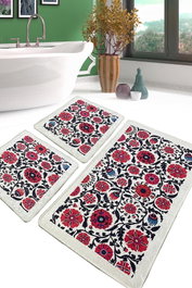 Mijölnir Juego de alfombrillas de baño Sheffield Multicolor de 3 piezas